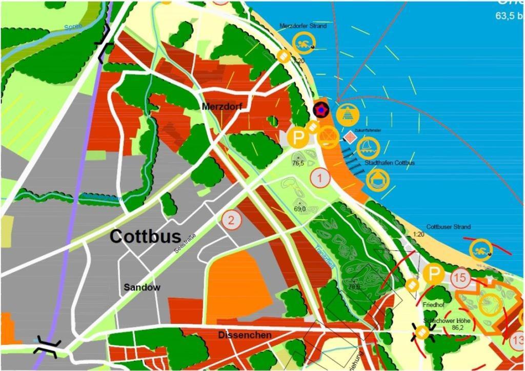 Zimmervermietung Cottbusser Ostsee Zewnętrze zdjęcie